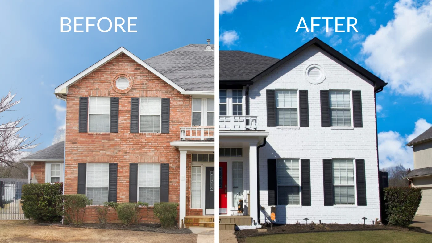 Exterior house painting project