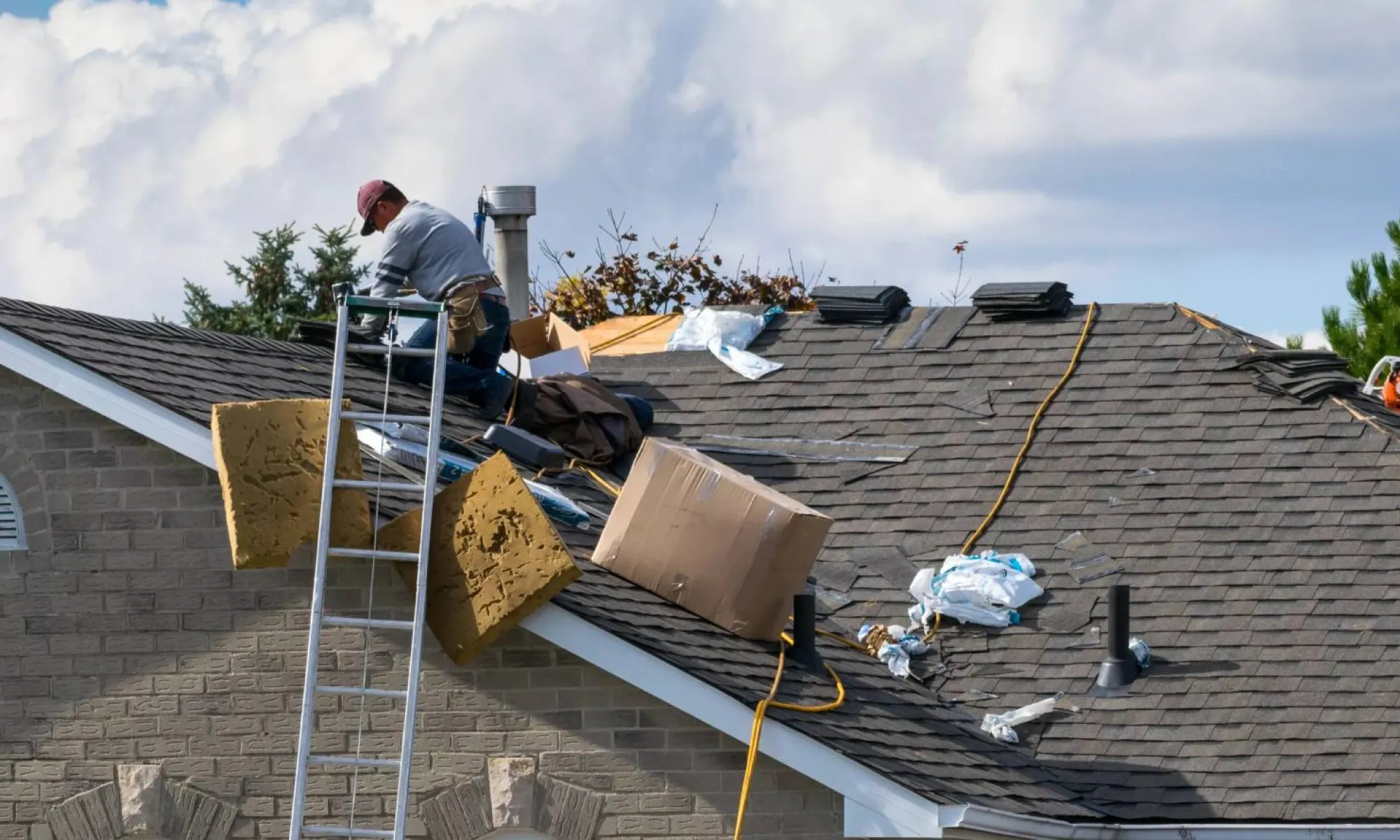 Roof installation project